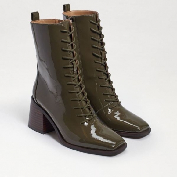 Sam Edelman | Promotion Men's Westie Lace-up Bootie-Alpine Green Patent Leather