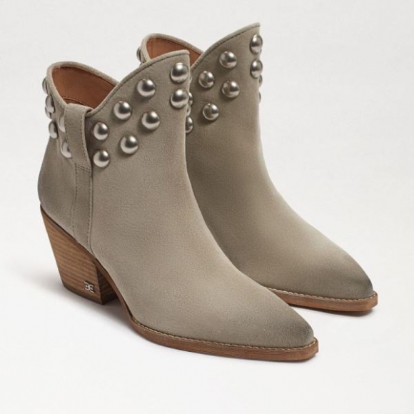 Sam Edelman | Promotion Men's Wildie Studded Western Bootie-Pelican Green Suede