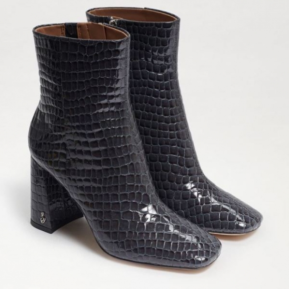 Sam Edelman | Promotion Men's Codie Ankle Bootie-Graphite Blue Croc