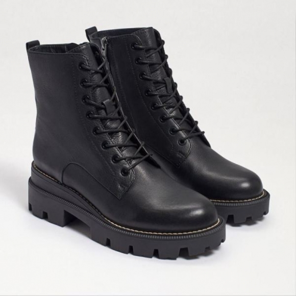 Sam Edelman | Promotion Men's Garret Combat Platform Boot-Black Leather