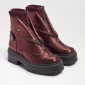 Sam Edelman | Promotion Men's Linds Zipper Chelsea Boot-Bordeaux Distressed Leather