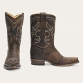 STETSON WOMEN'S IRIS MID-CALF EMBROIDERED BOOT-Brown | ONLINE OUTLET