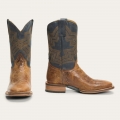 STETSON MEN'S GODDARD BURNISHED BLUE & BROWN LEATHER BOOT-Brown | ONLINE OUTLET