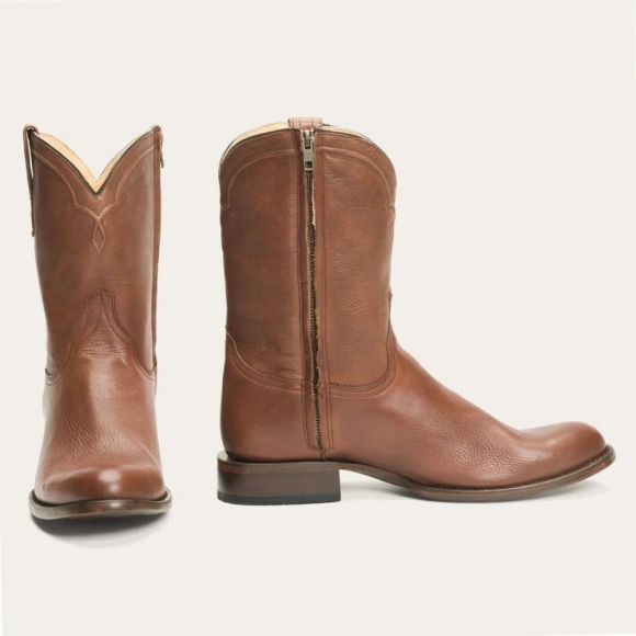 STETSON MEN'S RANCHER ZIP BOOTS-Brown | ONLINE OUTLET