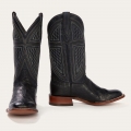 STETSON MEN'S BLACK FALLS ALLIGATOR COWBOY BOOT-Black | ONLINE OUTLET