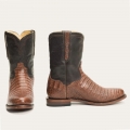 STETSON MEN'S PUNCHER EXOTIC BOOTS-Brown | ONLINE OUTLET