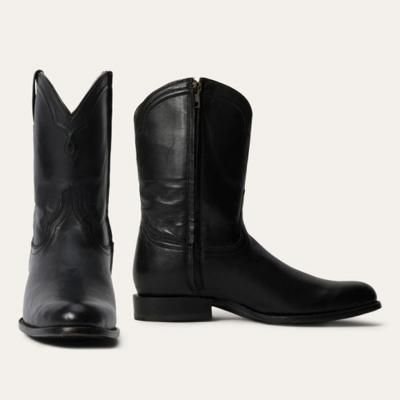 STETSON MEN'S RANCHER ZIP BOOTS-Black | ONLINE OUTLET