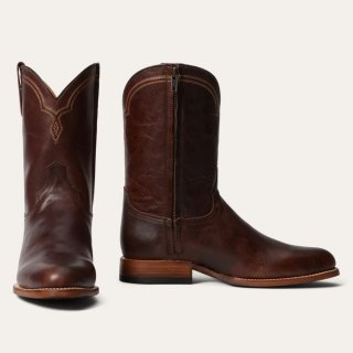 STETSON MEN'S RANCHER ZIP BOOT-Brown | ONLINE OUTLET