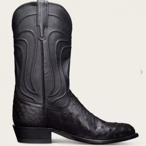 Men's Tecovas The Wyatt-Midnight Ostrich | Special Offer