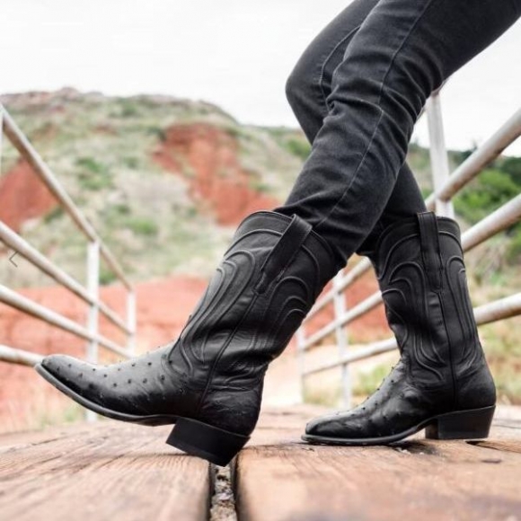 Women's Tecovas The Jessie-Midnight Ostrich | Special Offer