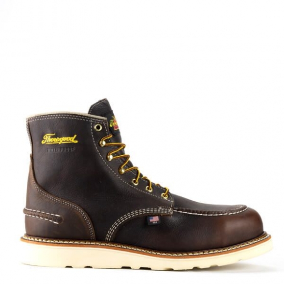 Thorogood | 1957 Series - Waterproof - 6" Briar Pitstop Safety Toe - Moc Toe MAXWear Wedge