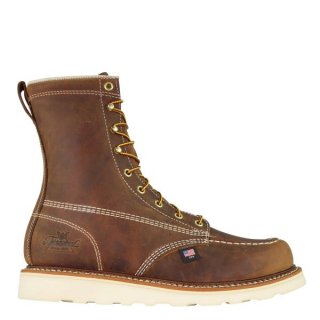 Thorogood | American Heritage - 8" Trail Crazyhorse Safety Toe - Moc Toe MAXWear Wedge