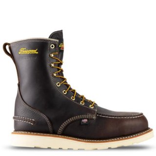 Thorogood | 1957 Series - Waterproof - 8" Briar Pitstop Safety Toe - Moc Toe MAXWear Wedge