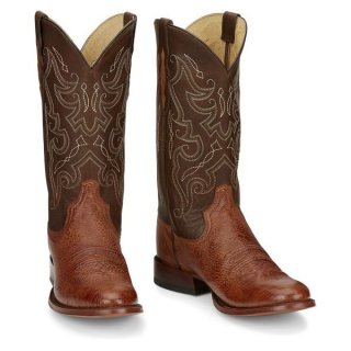 Tony Lama | Best Selling Men's PATRON SMOOTH OSTRICH-Saddle Tan