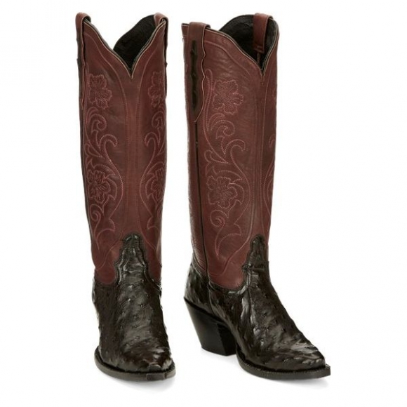 Tony Lama | Best Selling Women's INES FULL QUILL-Black Cherry