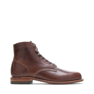 WOLVERINE | LATEST MEN'S 1000 MILE PLAIN-TOE ORIGINAL BOOT-Brown