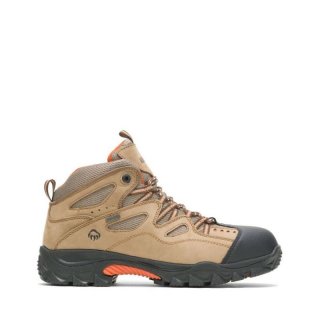 WOLVERINE | LATEST MEN'S DURANT WATERPROOF STEEL-TOE WORK BOOT-Light Brown/Orange