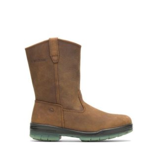 WOLVERINE | LATEST MEN'S DURASHOCKS INSULATED WATERPROOF WELLINGTON-Stone