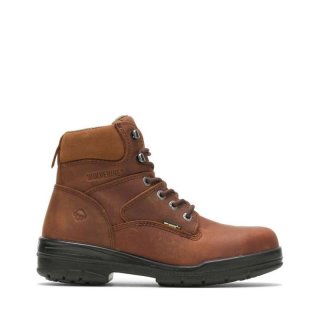 WOLVERINE | LATEST MEN'S DURASHOCKS SLIP RESISTANT 6" WORK BOOT-Dark Brown