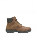 WOLVERINE | LATEST MEN'S DURBIN WATERPROOF 6" STEEL-TOE WORK BOOT-Brown