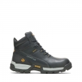 WOLVERINE | LATEST MEN'S TARMAC WATERPROOF REFLECTIVE COMPOSITE-TOE 6" WORK BOOT-Black