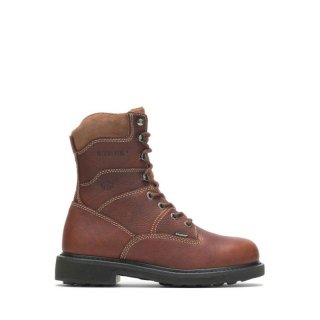 WOLVERINE | LATEST MEN'S TREMOR DURASHOCKS 8" WORK BOOT- Brown