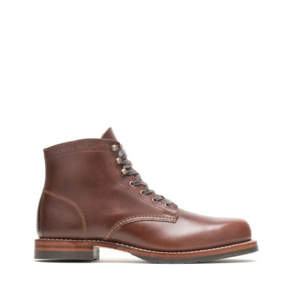 WOLVERINE | LATEST MEN'S 1000 MILE PLAIN-TOE CLASSIC BOOT-Havana Brown