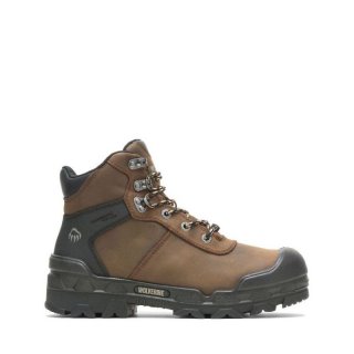 WOLVERINE | LATEST MEN'S WARRIOR MET-GUARD 6" BOOT-Dark Coffee