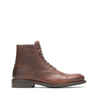 WOLVERINE | LATEST MEN'S BLVD CAP-TOE BOOT-Pebble Brown