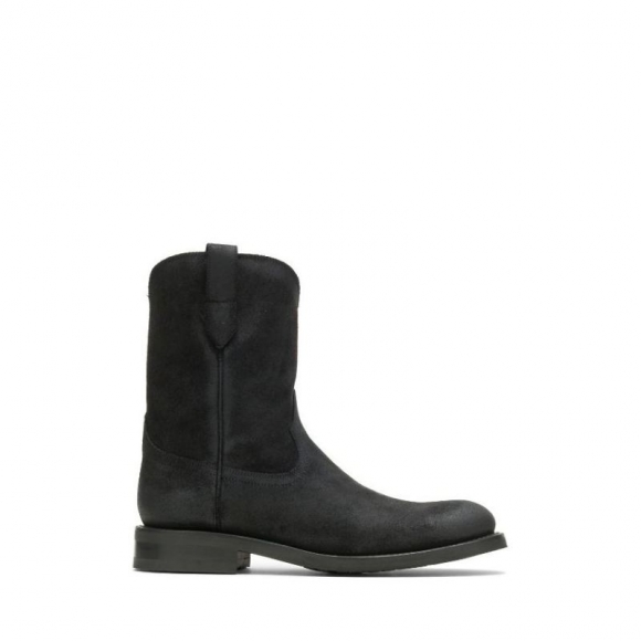 WOLVERINE | LATEST MEN'S BLVD PULL-ON BOOT-Rugged Leather Black