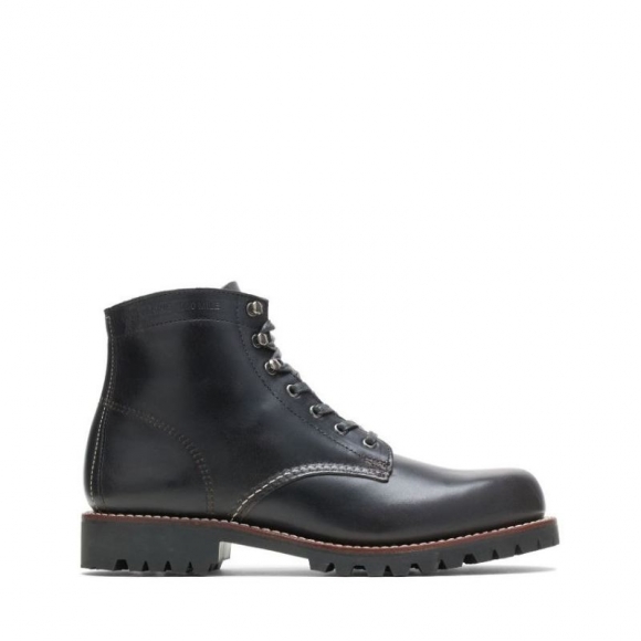 WOLVERINE | LATEST MEN'S 1000 MILE PLAIN-TOE RUGGED BOOT-Black