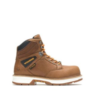 WOLVERINE | LATEST MEN'S HELLCAT ULTRASPRING 6" CARBONMAX WORK BOOT-Beeswax