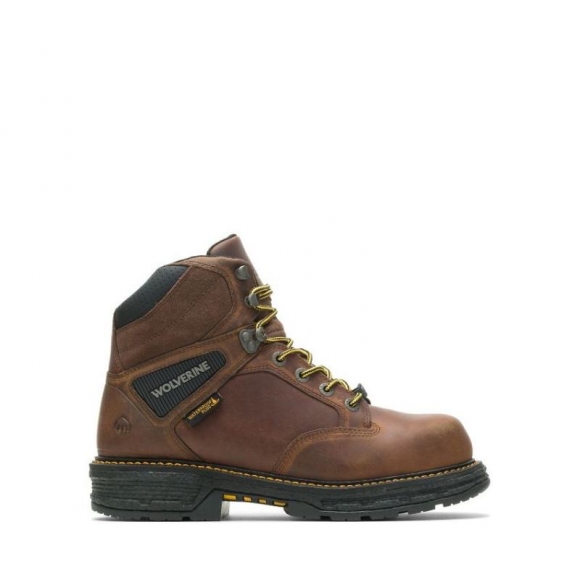 WOLVERINE | LATEST MEN'S HELLCAT ULTRASPRING 6" WORK BOOT-Tobacco