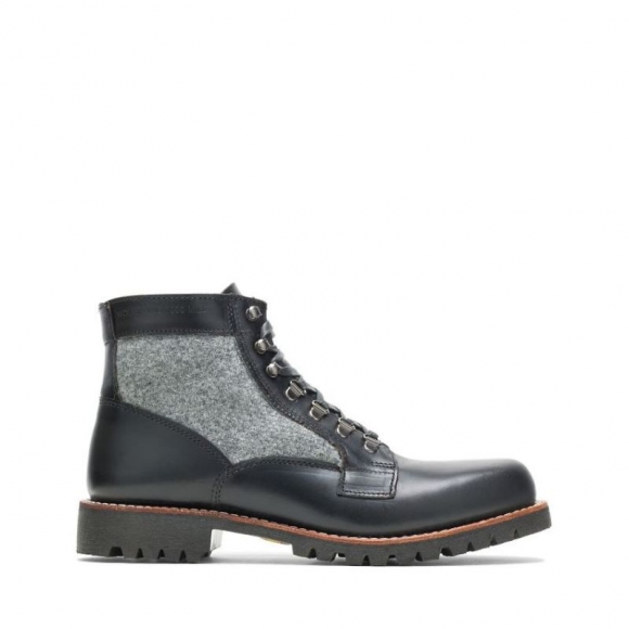 WOLVERINE | LATEST MEN'S FARIBAULT X 1000 MILE PLAIN-TOE RUGGED BOOT-Black/Grey