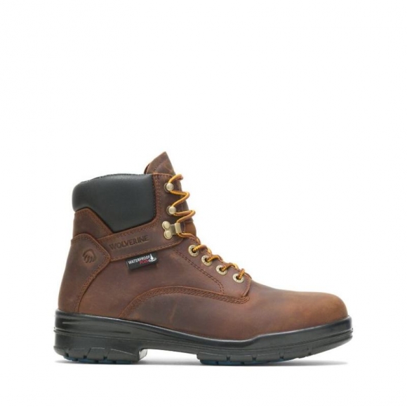 WOLVERINE | LATEST MEN'S DURASHOCKS SR 6" STEEL TOE BOOT-Dark Brown