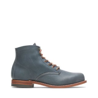 WOLVERINE | LATEST MEN'S OLIVE TANNED - 1000 MILE PLAIN-TOE ORIGINAL BOOT-Navy