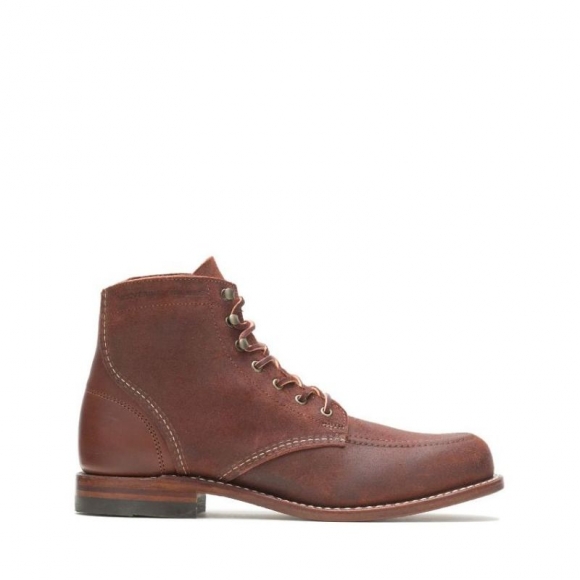 WOLVERINE | LATEST MEN'S PATH LESS TRAVELED - 1000 MILE MOC-TOE ORIGINAL BOOT-Cobblestone