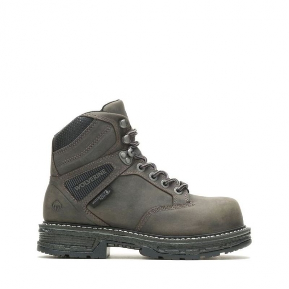 WOLVERINE | LATEST WOMEN'S HELLCAT ULTRASPRING CARBONMAX 6" WORK BOOT-Charcoal Grey