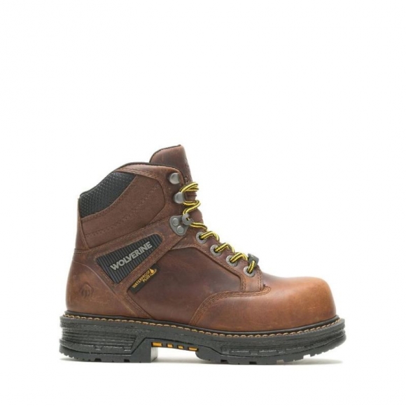 WOLVERINE | LATEST WOMEN'S HELLCAT ULTRASPRING CARBONMAX 6" WORK BOOT-Tobacco