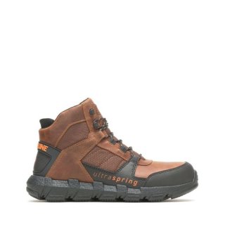 WOLVERINE | LATEST MEN'S REV ULTRASPRING DURASHOCKS VENT CARBONMAX WORK BOOT-Tobacco