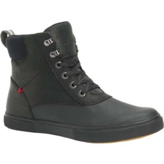 Xtratuf Men's 6 in Leather Lace Ankle Deck Boot - Black